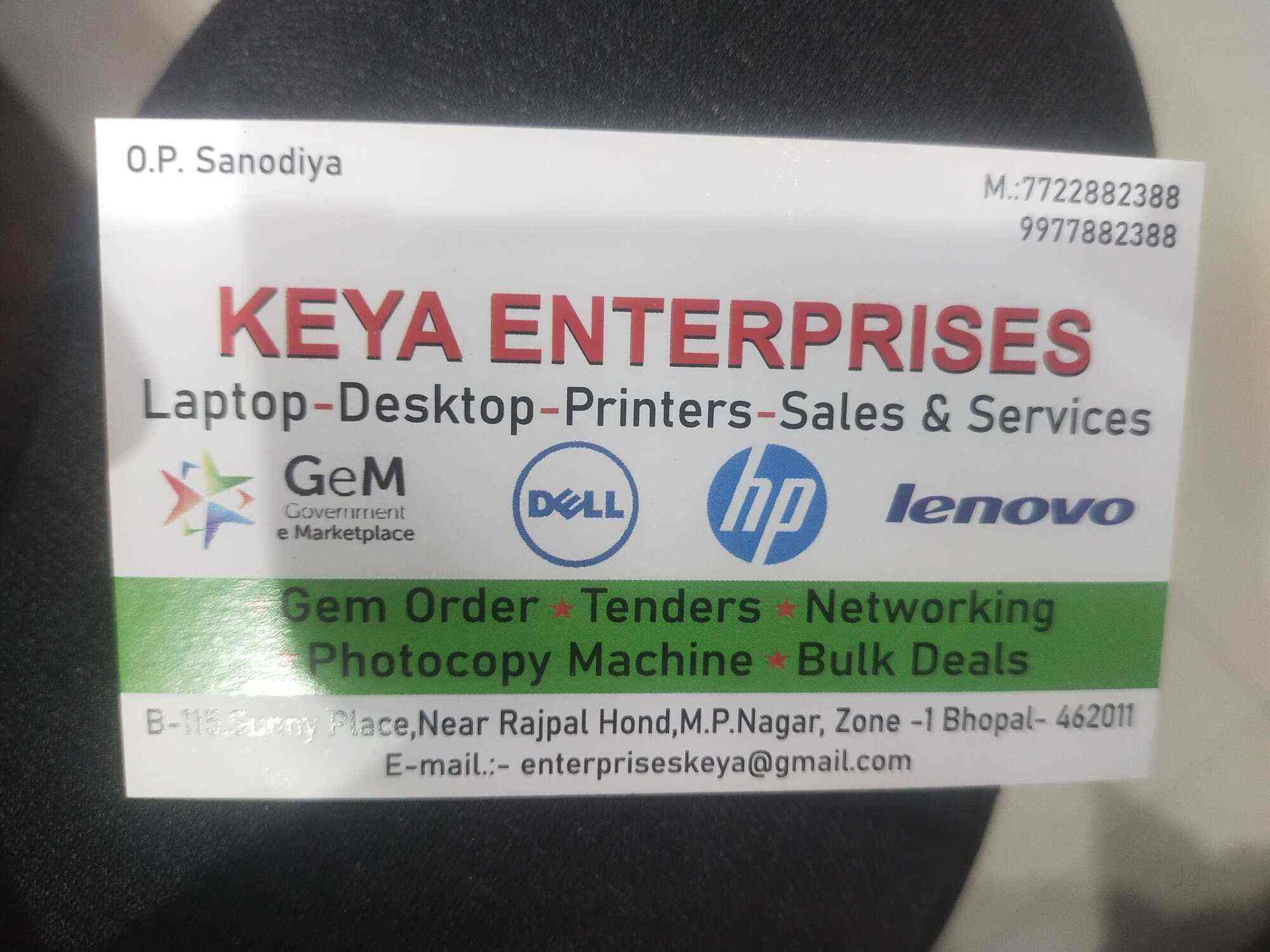 Keya Enterprises in Bhopal,Bhopal Best Laptop Dealers in Bhopal