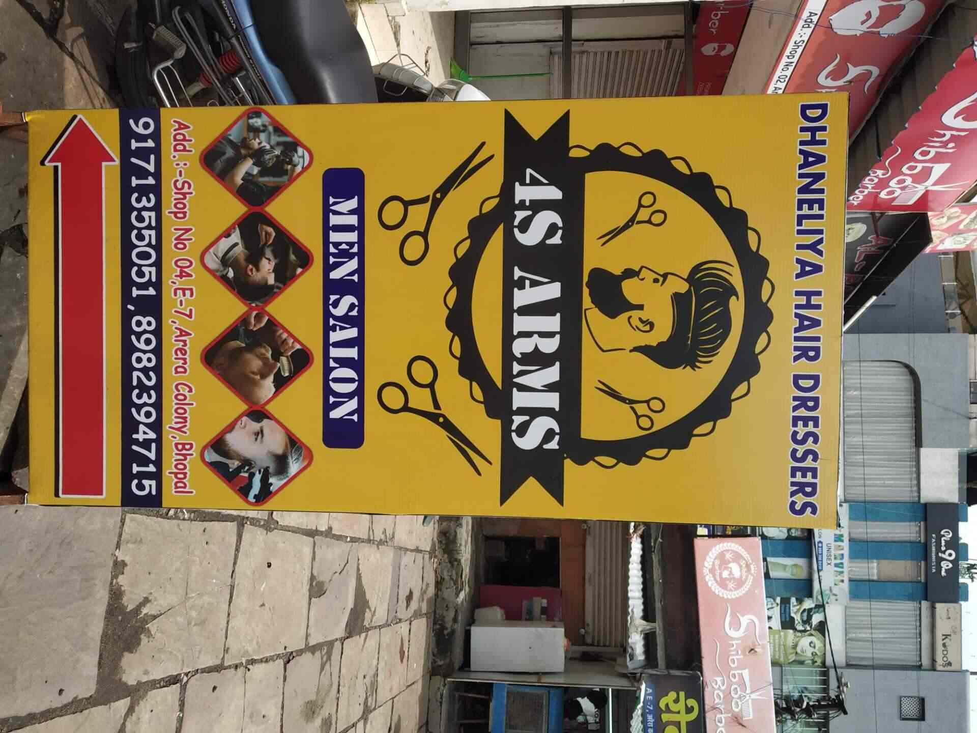 4S Arms Men's Salon in Arera Colony,Bhopal Best Beauty Parlours in