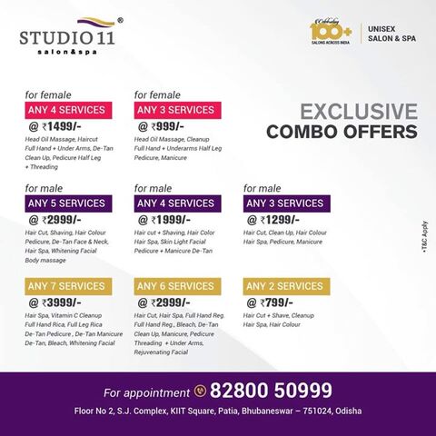 Studio11 Salon & Spa Patia in Patia Gds,Bhubaneshwar - Best Beauty Salons in Bhubaneshwar - Justdial Studio11 Salon & Spa Patia in Patia Gds,Bhubaneshwar - Best Beauty Salons in Bhubaneshwar - Justdial