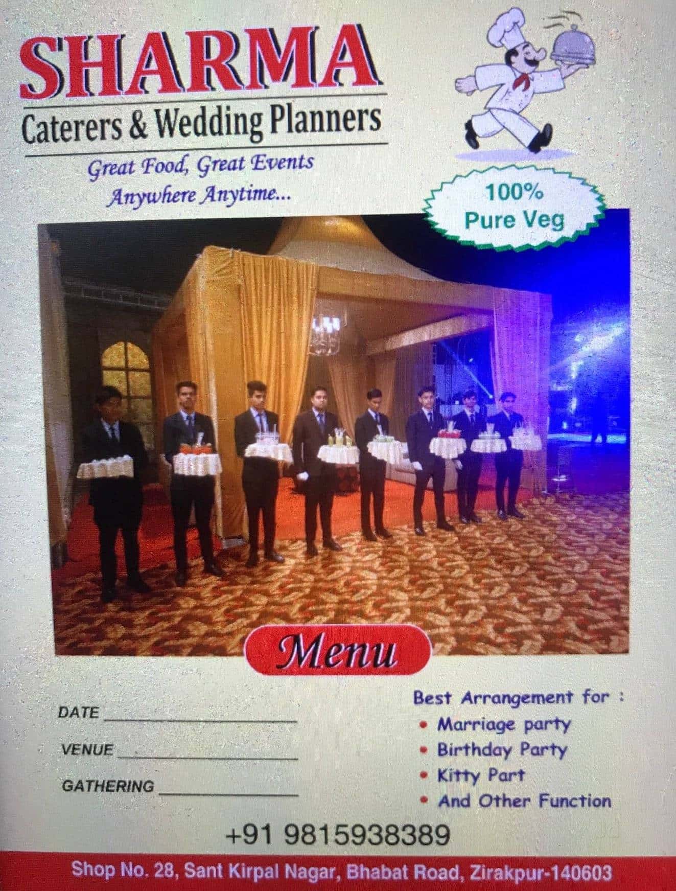 Sharma Caterers And Wedding Planners in Chandigarh Sector 17,Chandigarh -  Best Caterers near me in Chandigarh - Justdial