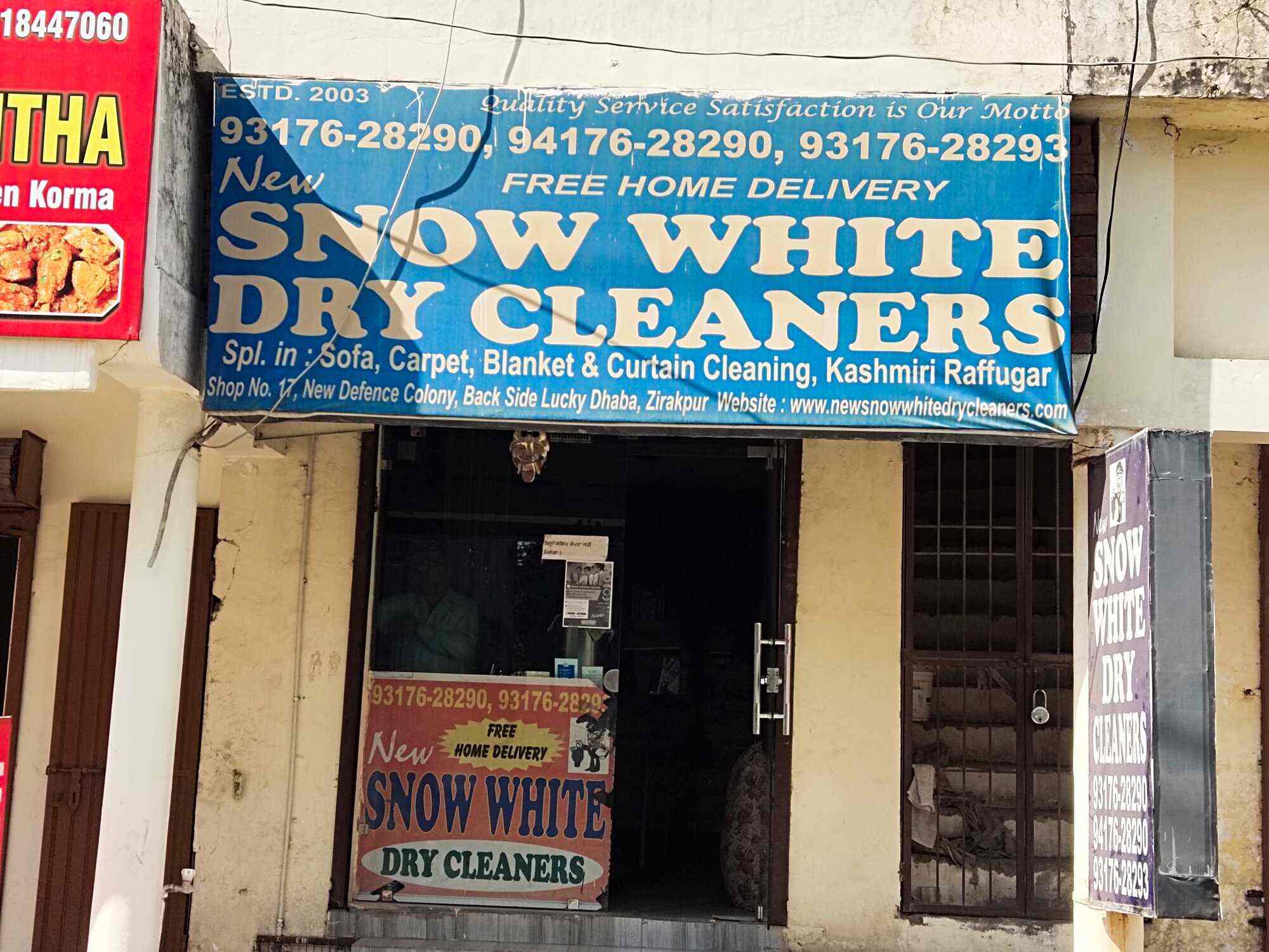 New Snow White Dry Cleaners in Zirakpur City,Chandigarh Best Dry