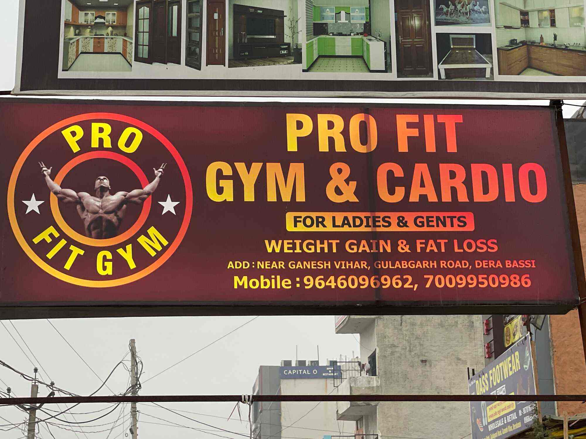 Pro fit gym and cardio in Derabassi Zirakpur Best Gyms near me in Zirakpur Justdial
