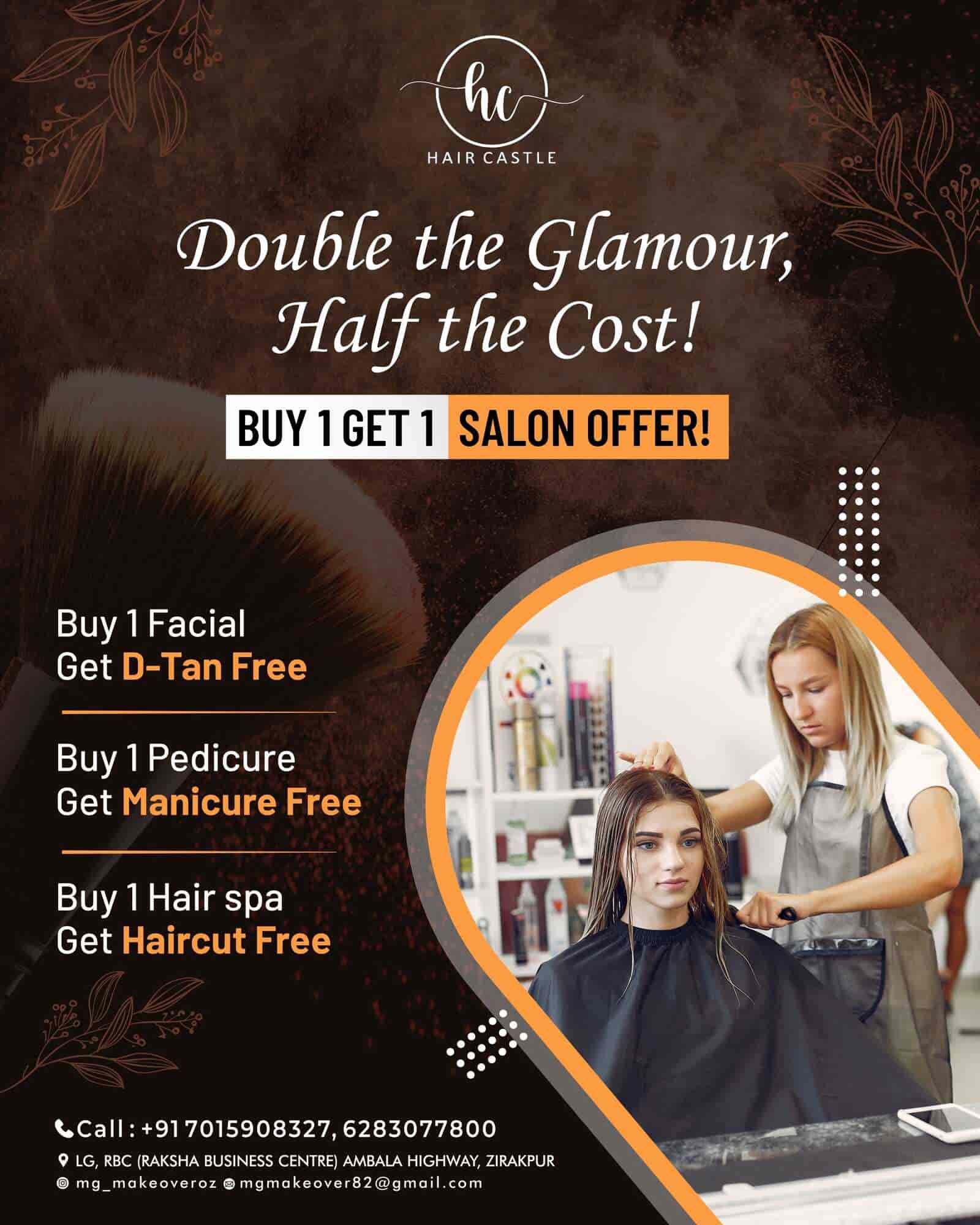 Hair Castle Unisex Salon & Academy in Opposite Global Business Park