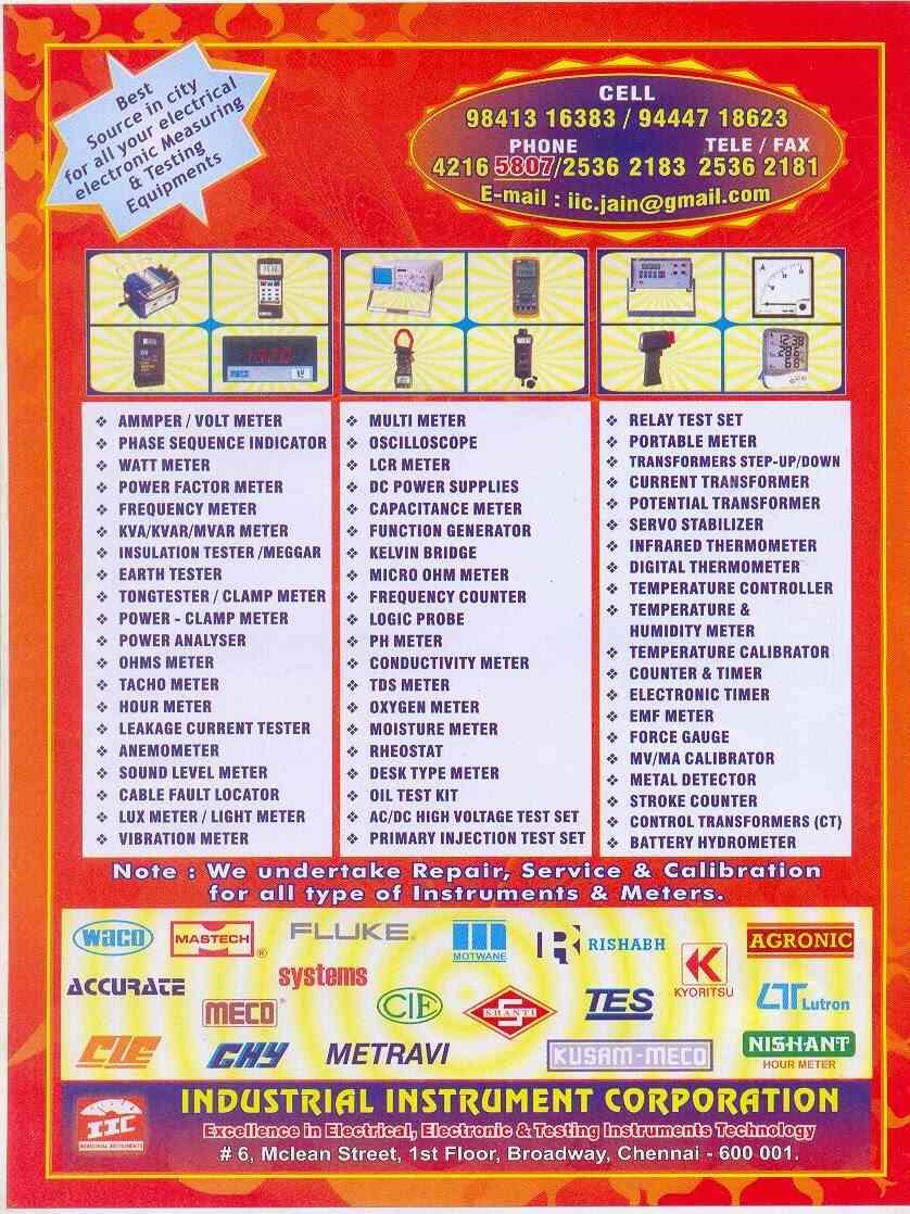 Top Meco Multimeter Dealers in Ernakulam मल्टीमीटर डीलर्समेक