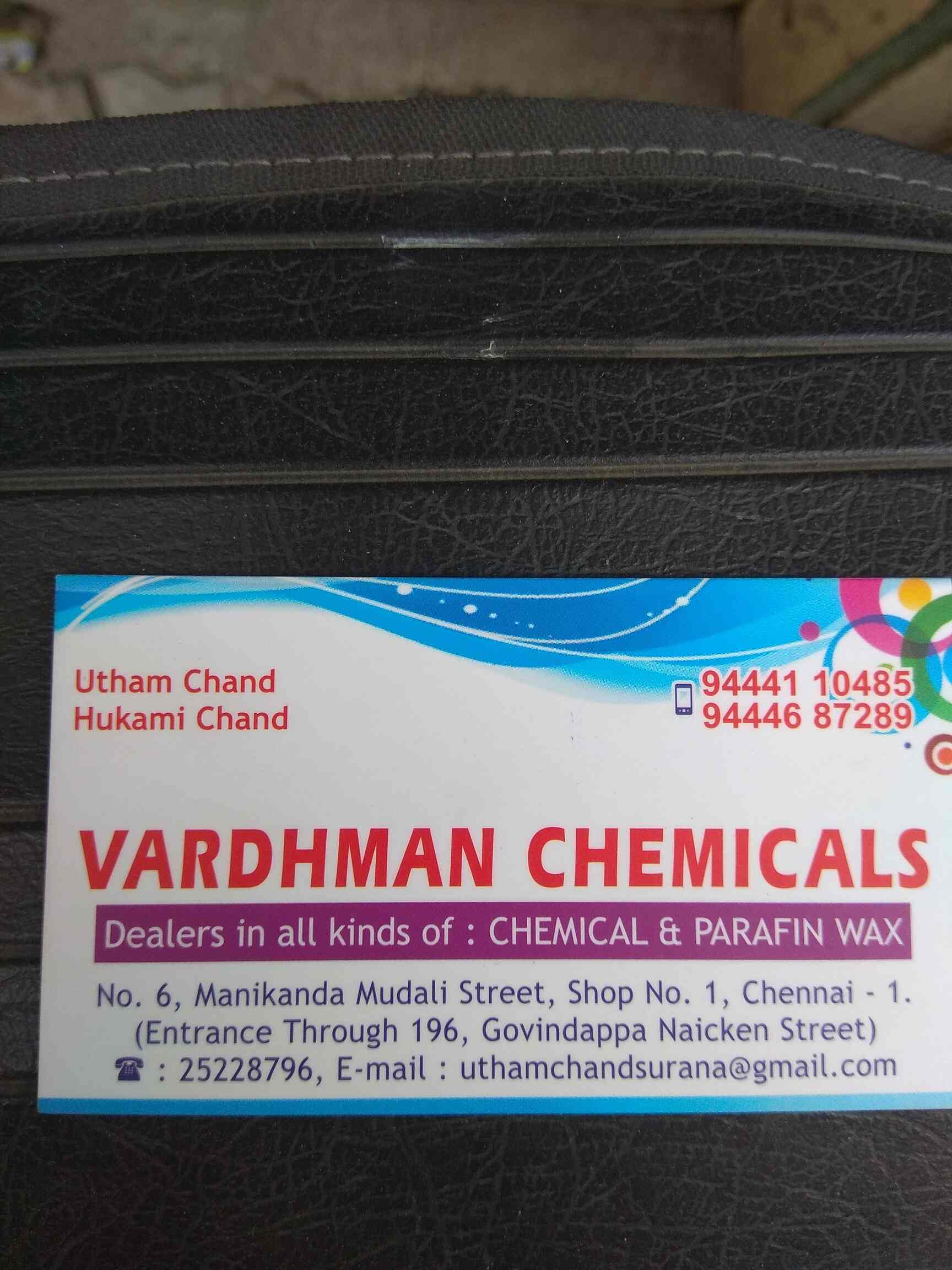 Vardhman Chemicals Dealer from Parrys, Chennai, India Company Profile