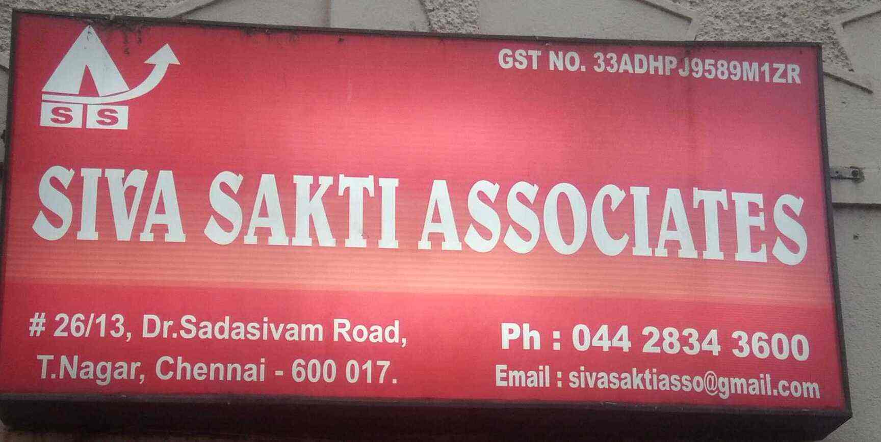 Sivasakthi Associates in T Nagar,Chennai Best in Chennai Justdial