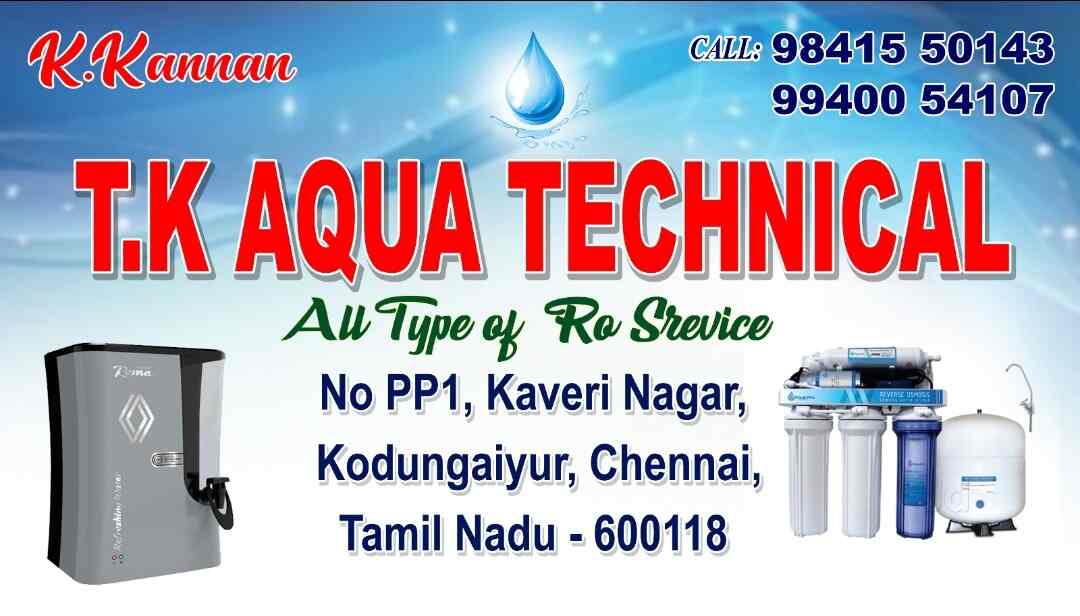 T K Aqua Technical in Kodungaiyur,Chennai Best Ro Water Purifier