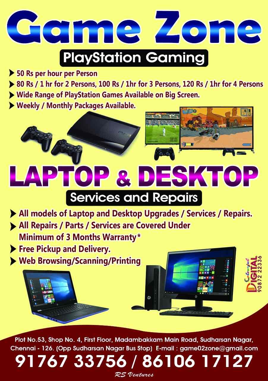 GAME ZONE Computer & Laptop Repair & Services, Madambakkam - Computer  Repair & Services in Chennai - Justdial