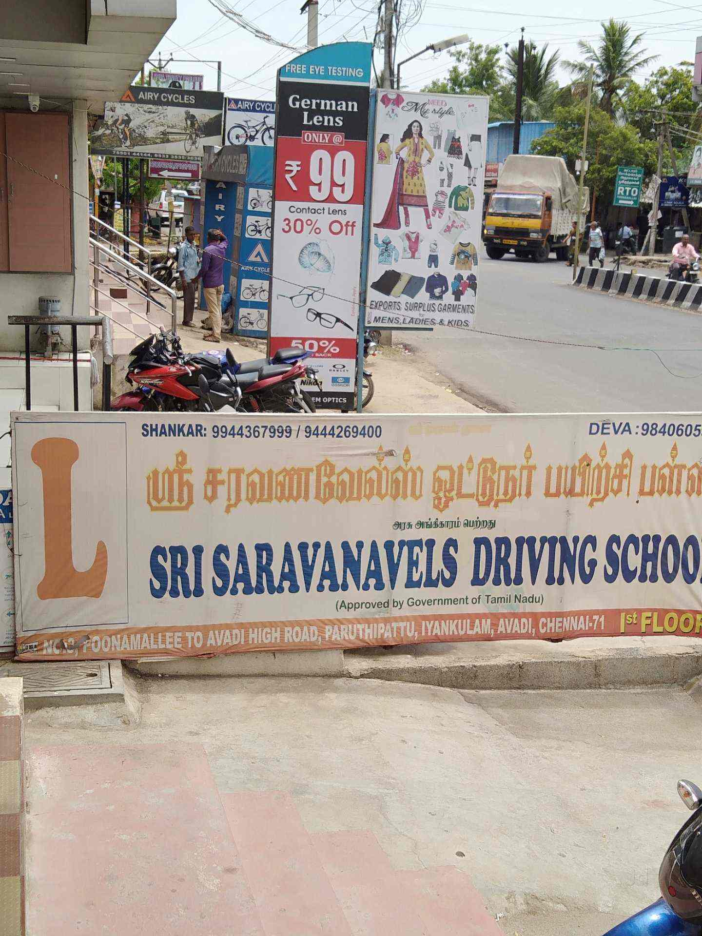 Sri Saravana Vels Driving School in Paruthippattu,Chennai Best Motor Training Schools For Auto