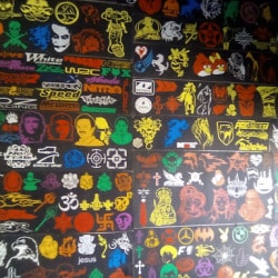 two wheeler sticker