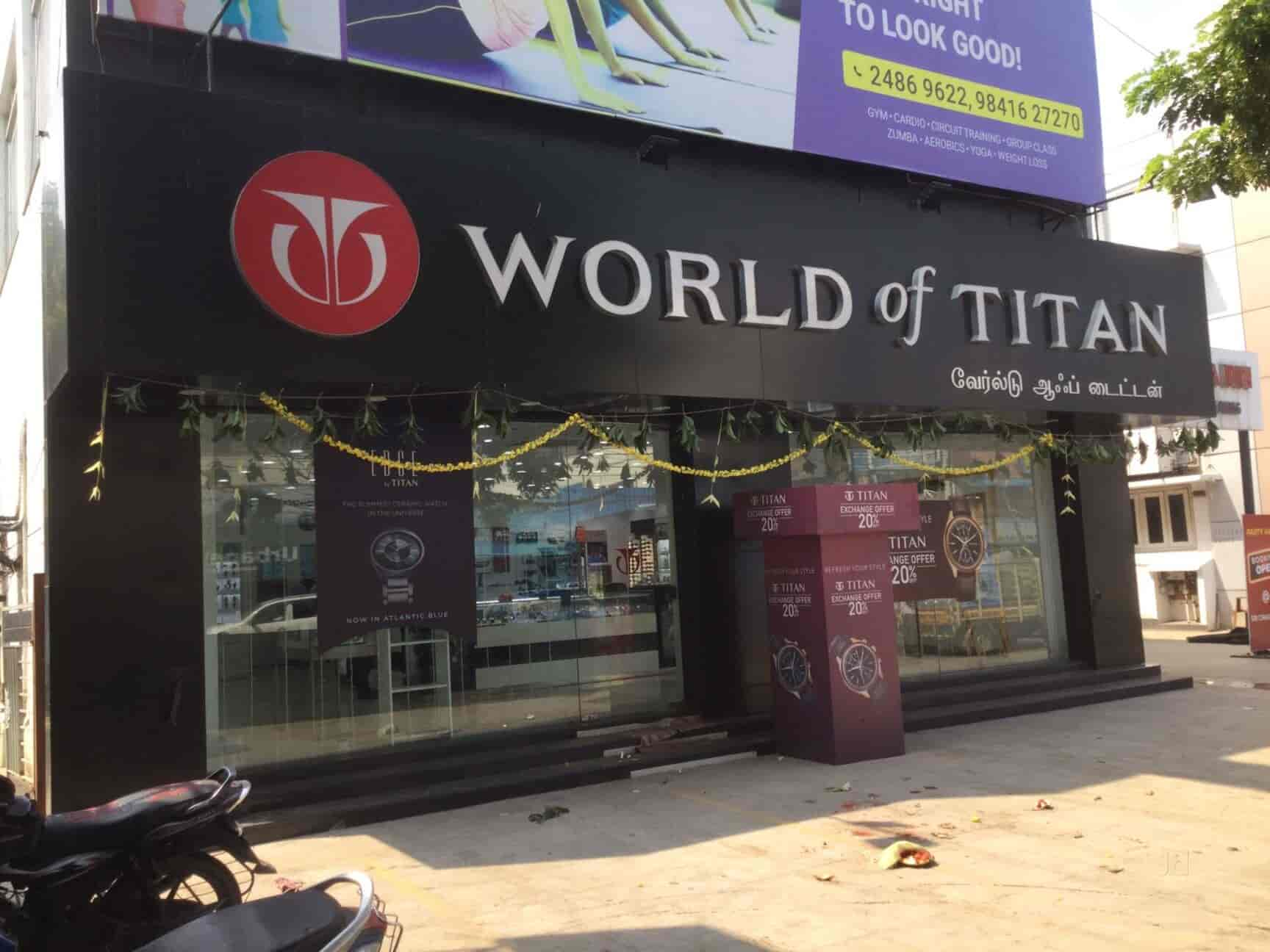 Titan watches showroom hot sale