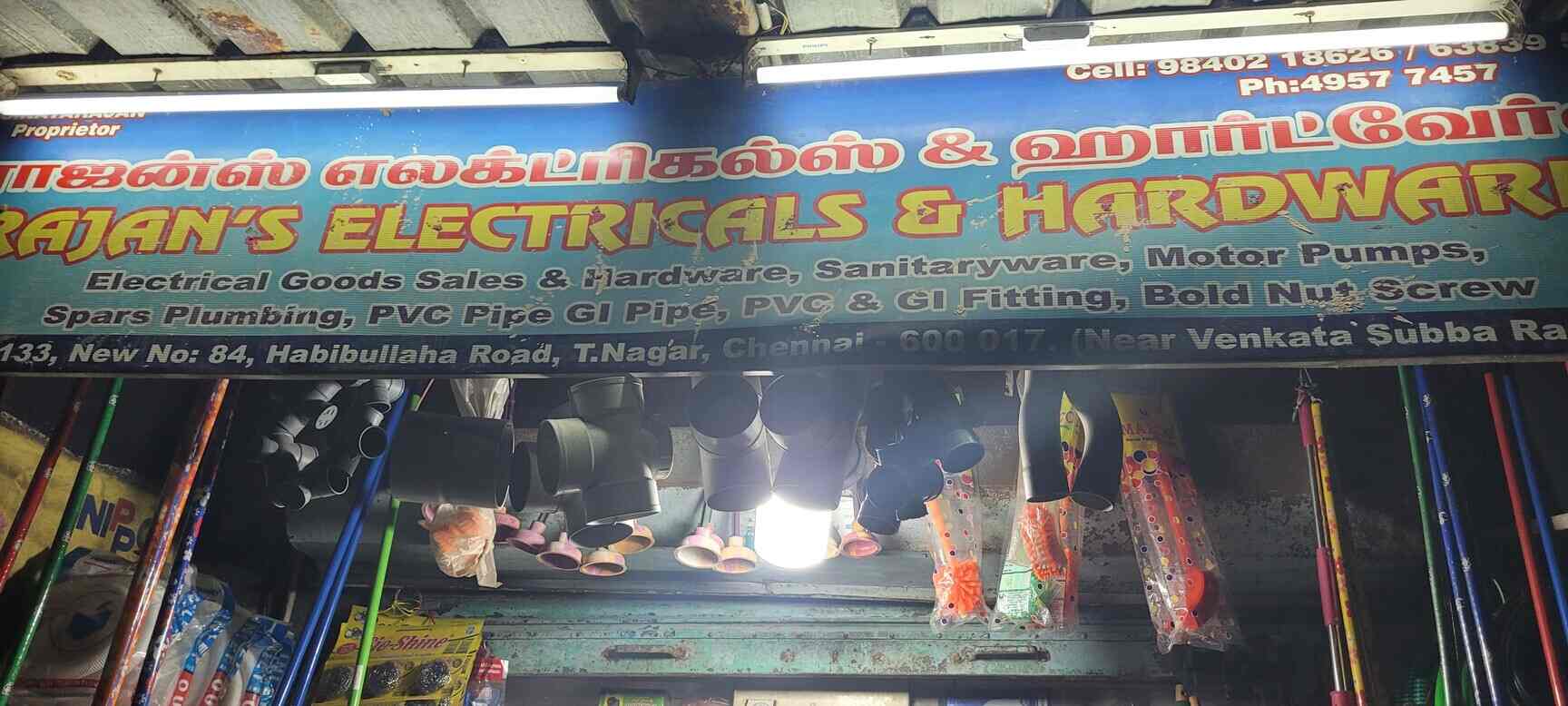 Rajans Electricals & Hardwares in T Nagar,Chennai Best Hardware Shops in Chennai Justdial