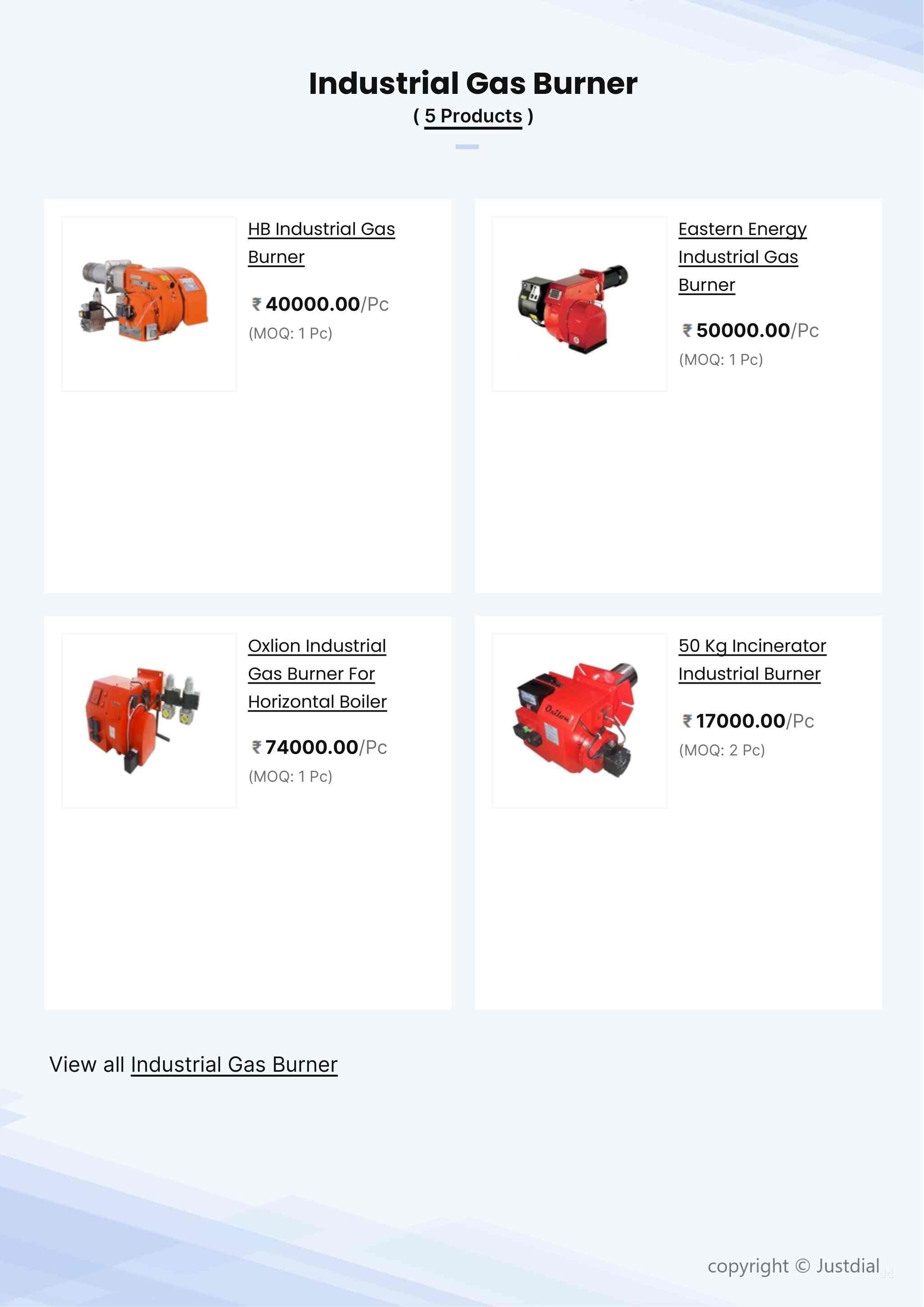 Gas Fired Steam Boiler 500-1000 Kg/Hr in Chennai at ₹ L Pc