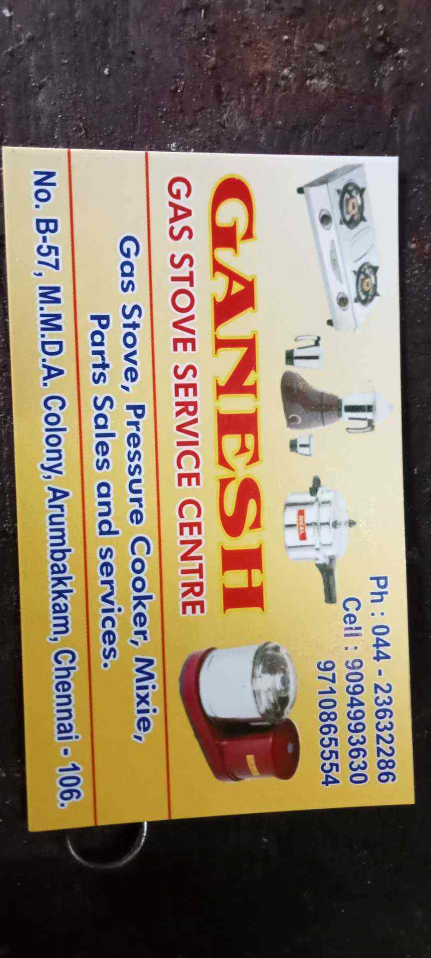 Ganesh Gas Stove Service Center in Arumbakkam,Chennai Best Kenstar
