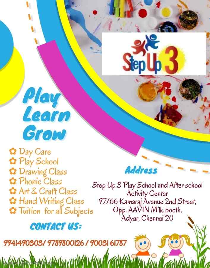 Step Up 3 Day Care & Play School in Adyar,Chennai Best Day Care