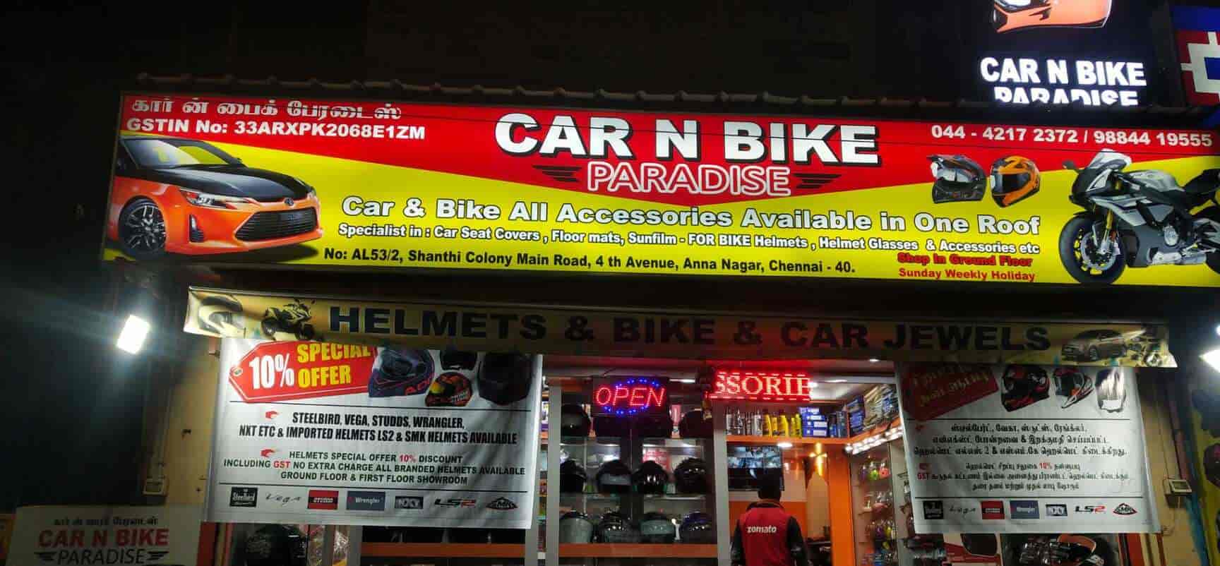 Car N Bike Paradise, Anna Nagar Car Accessory Dealers in Chennai