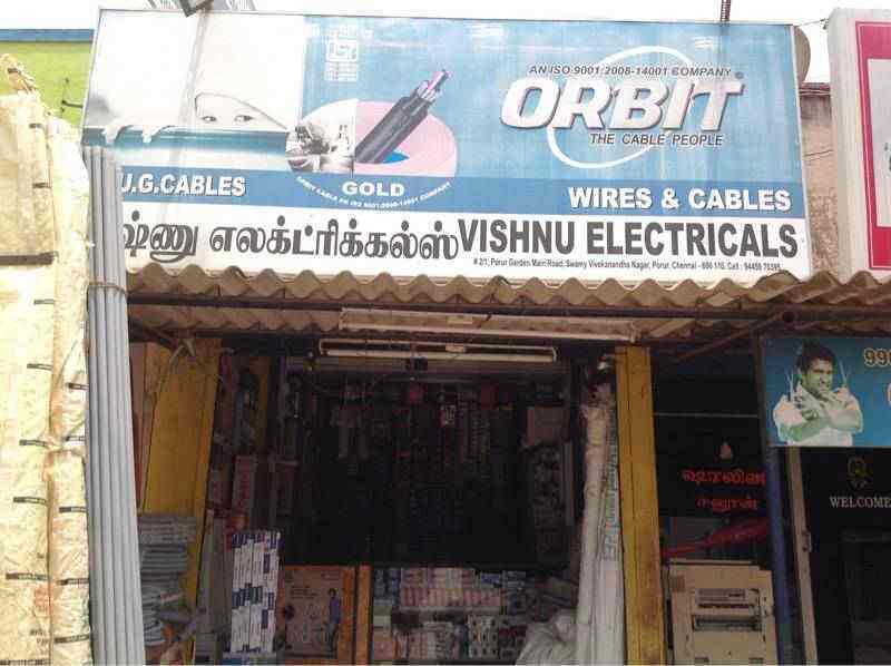 Vishnu Electricals in Porur,Chennai Best Copper Wire Dealers in
