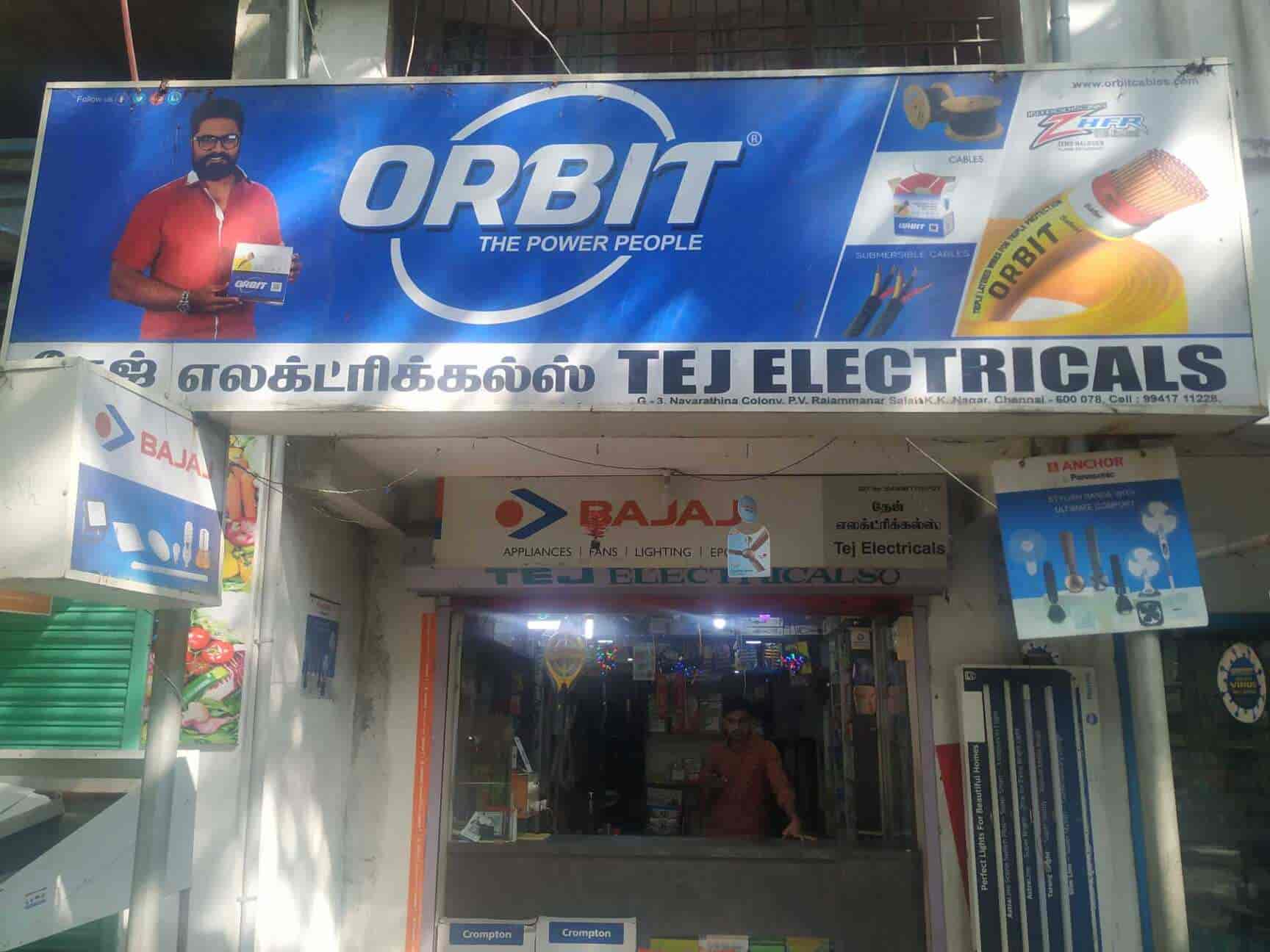 Tej Electricals, K K Nagar West Electrical Goods Dealers in Chennai