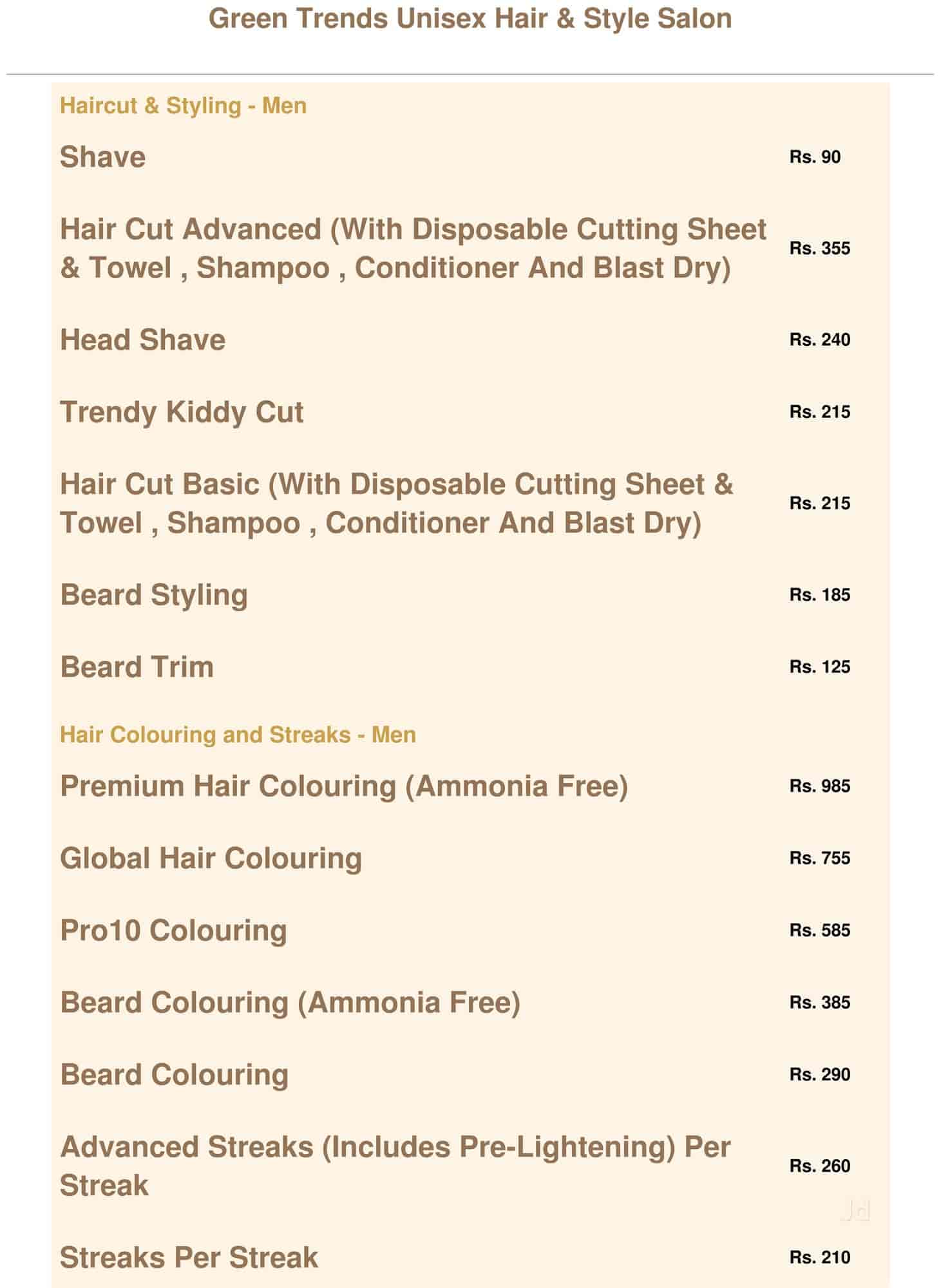 Green Trends Unisex Hair & Style Salon in Ayanavaram,Chennai Best