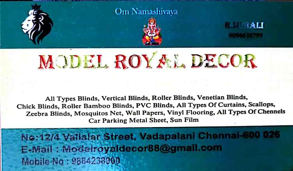 Model Royal Decor in West Mambalam,Chennai Best Bamboo Curtain Dealers in Chennai Justdial