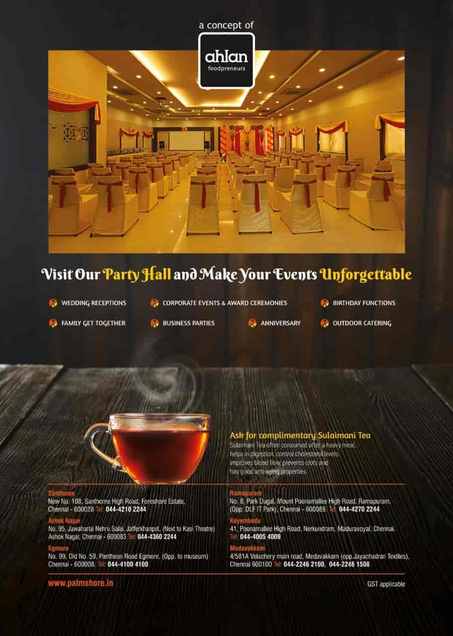 Palmshore Restaurant in Medavakkam,Chennai Order Food Online Best