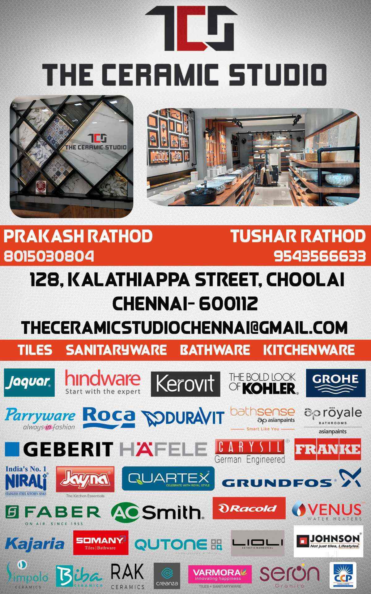 The Ceramic Studio in Choolai,Chennai Best Kitchen Sink Dealers in