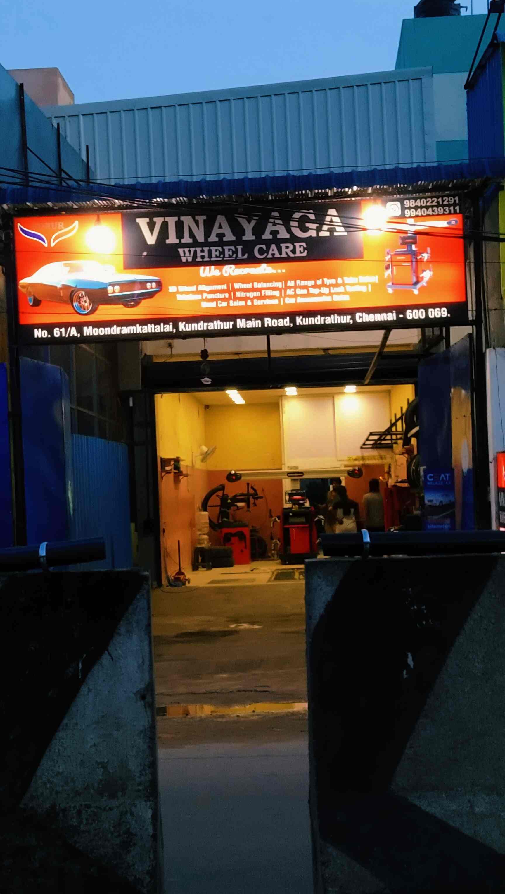 Vinayaga wheel care in Kundrathur,Chennai Best Tyre Dealers in