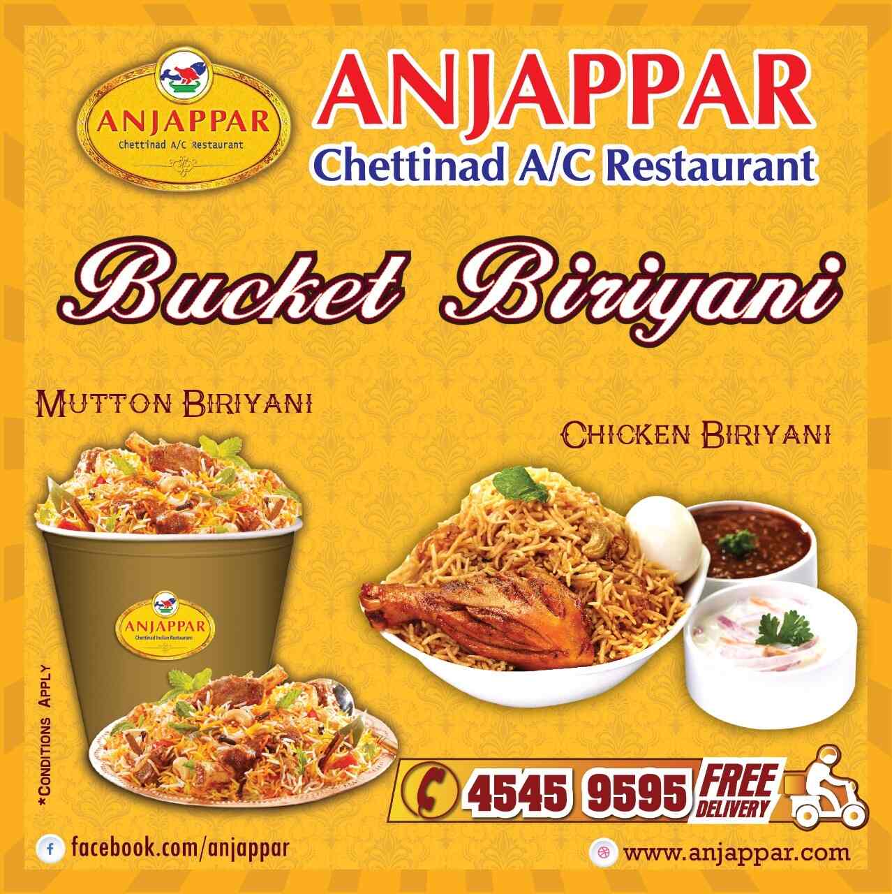 Anjappar Chettinad Restaurant in Kilpauk,Chennai Order Food Online