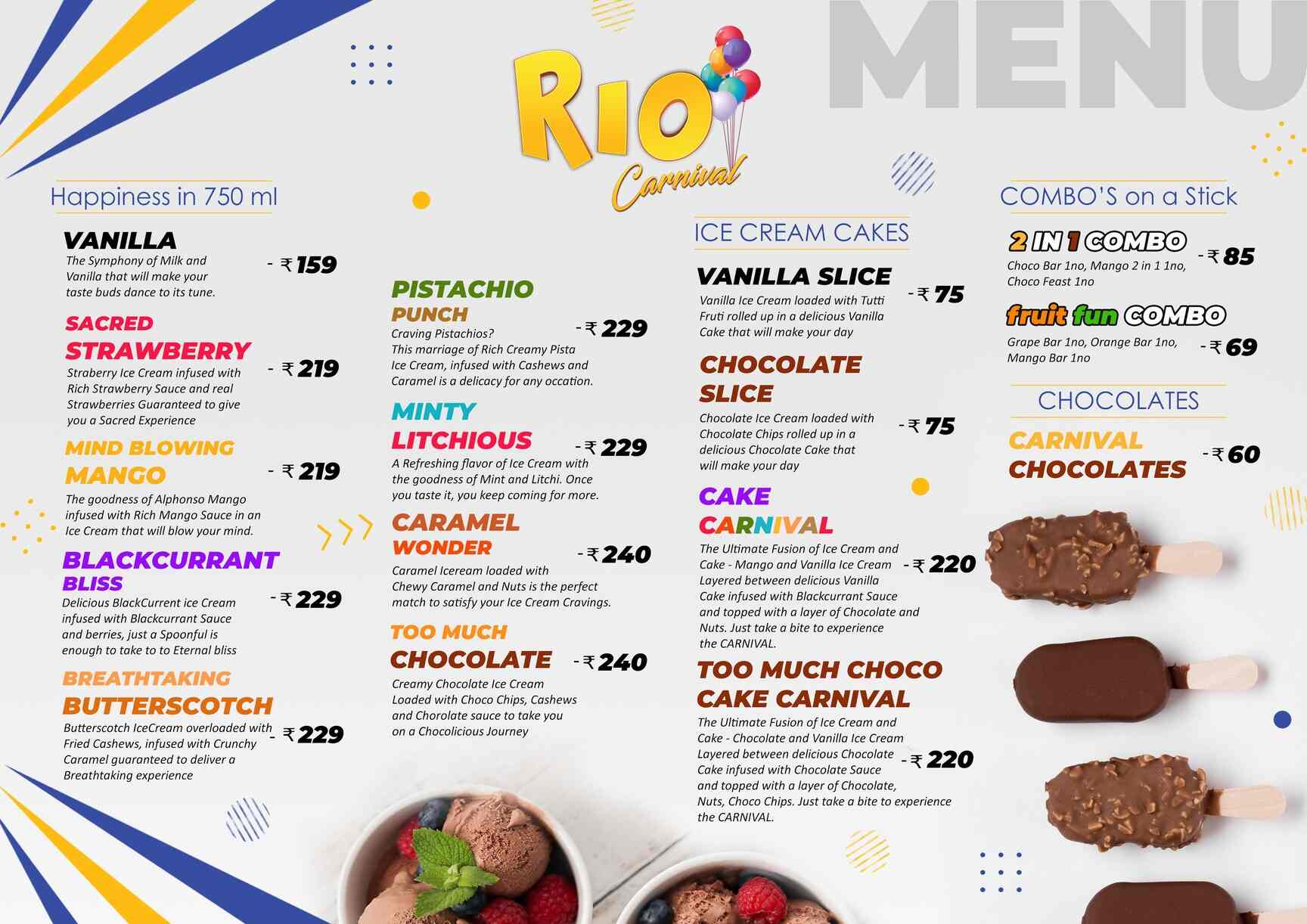 Rio Carnival in royapuram,Chennai Order Food Online Best Ice Cream