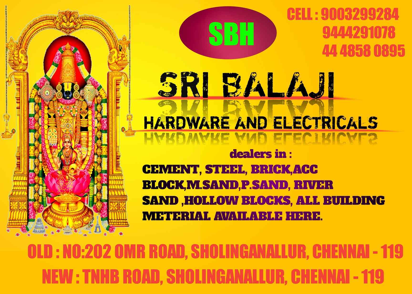 Sri Balaji Hardware And Electricals in Sholinganallur,Chennai Best