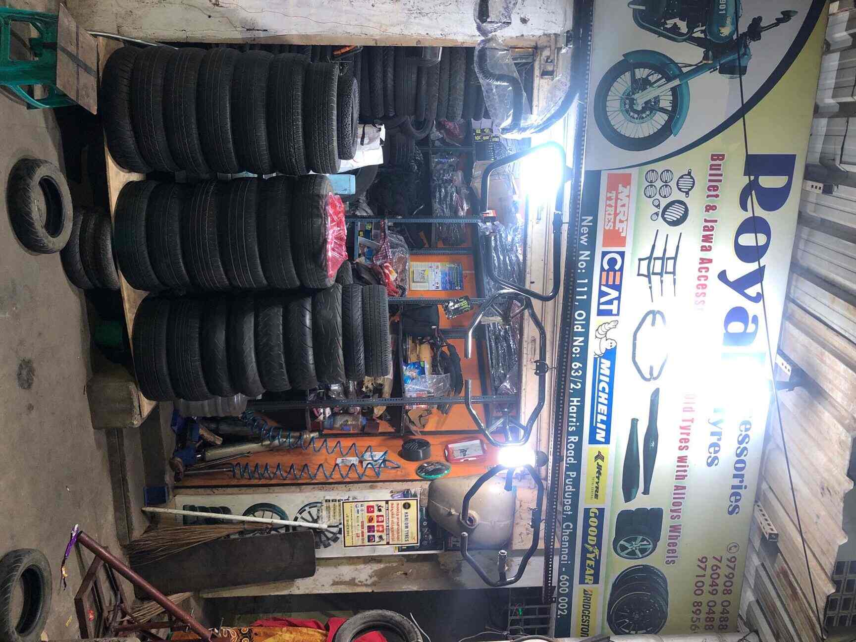 Royal Accessories & Tyres in Pudupet,Chennai Best Motorcycle
