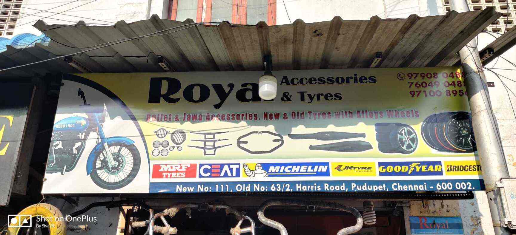 Royal Accessories & Tyres in Pudupet,Chennai Best Motorcycle