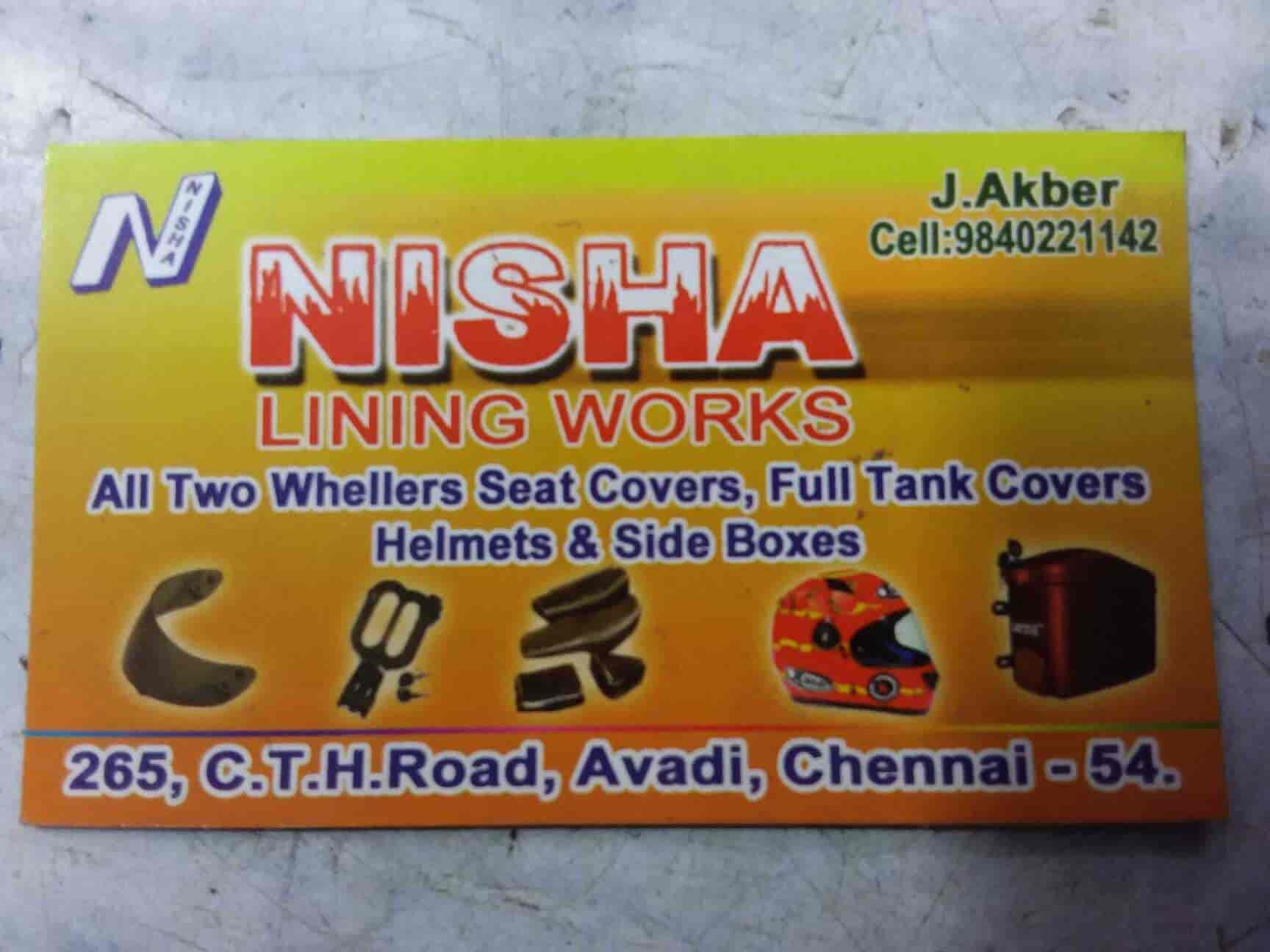 Nisha Lining Works in Avadi,Chennai Best Helmet Dealers in Chennai