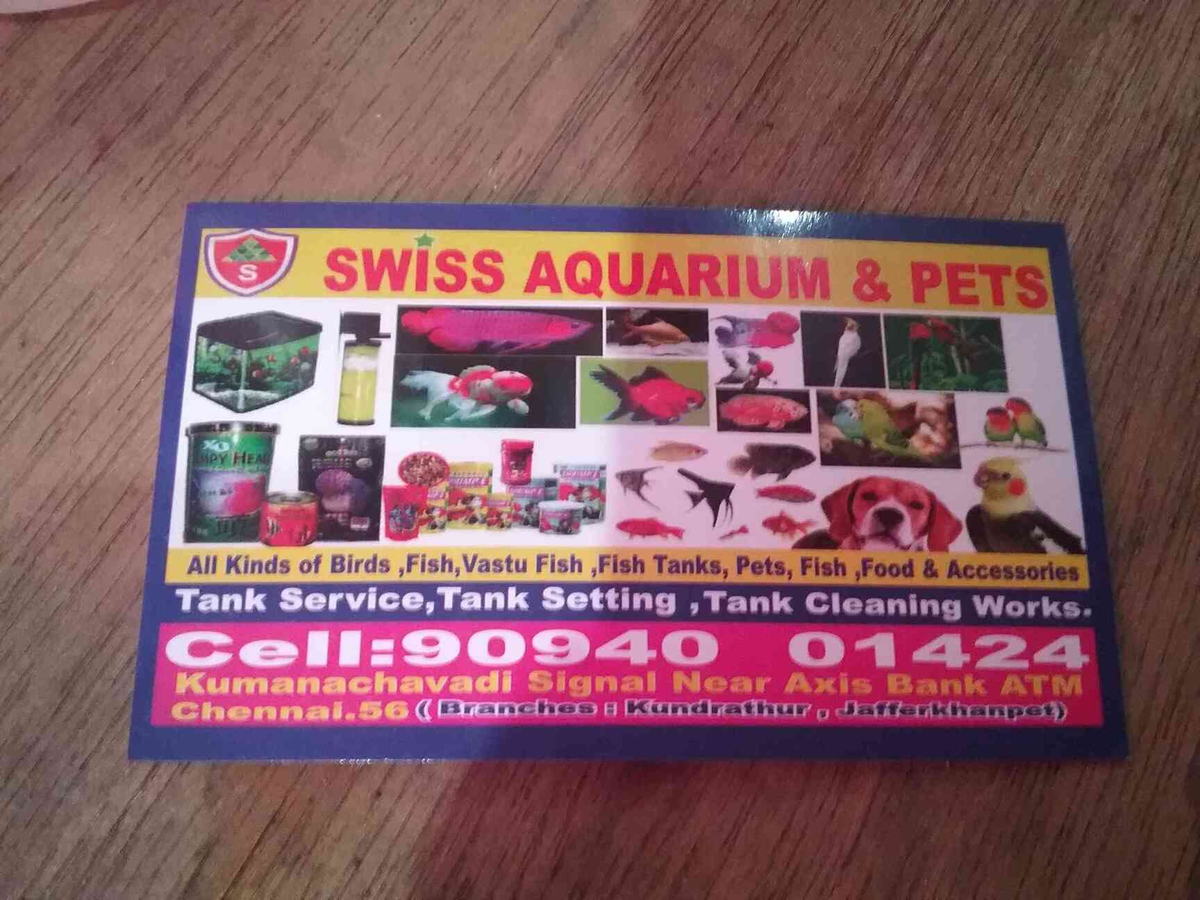 Swiss Aquarium & Pets in Poonamallee,Chennai Best Pet Shops For Birds in Chennai Justdial