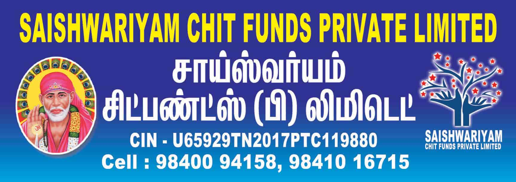 Saishwariyam Chit Funds Pvt Ltd in Saidapet,Chennai - Best Chit Fund ...