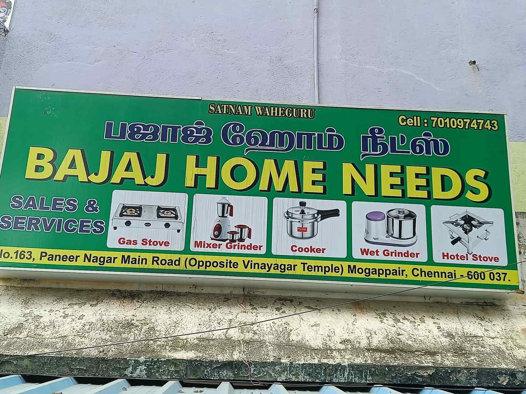 Bajjaj Home Needs in Mogappair,Chennai Best Gas Stove Repair