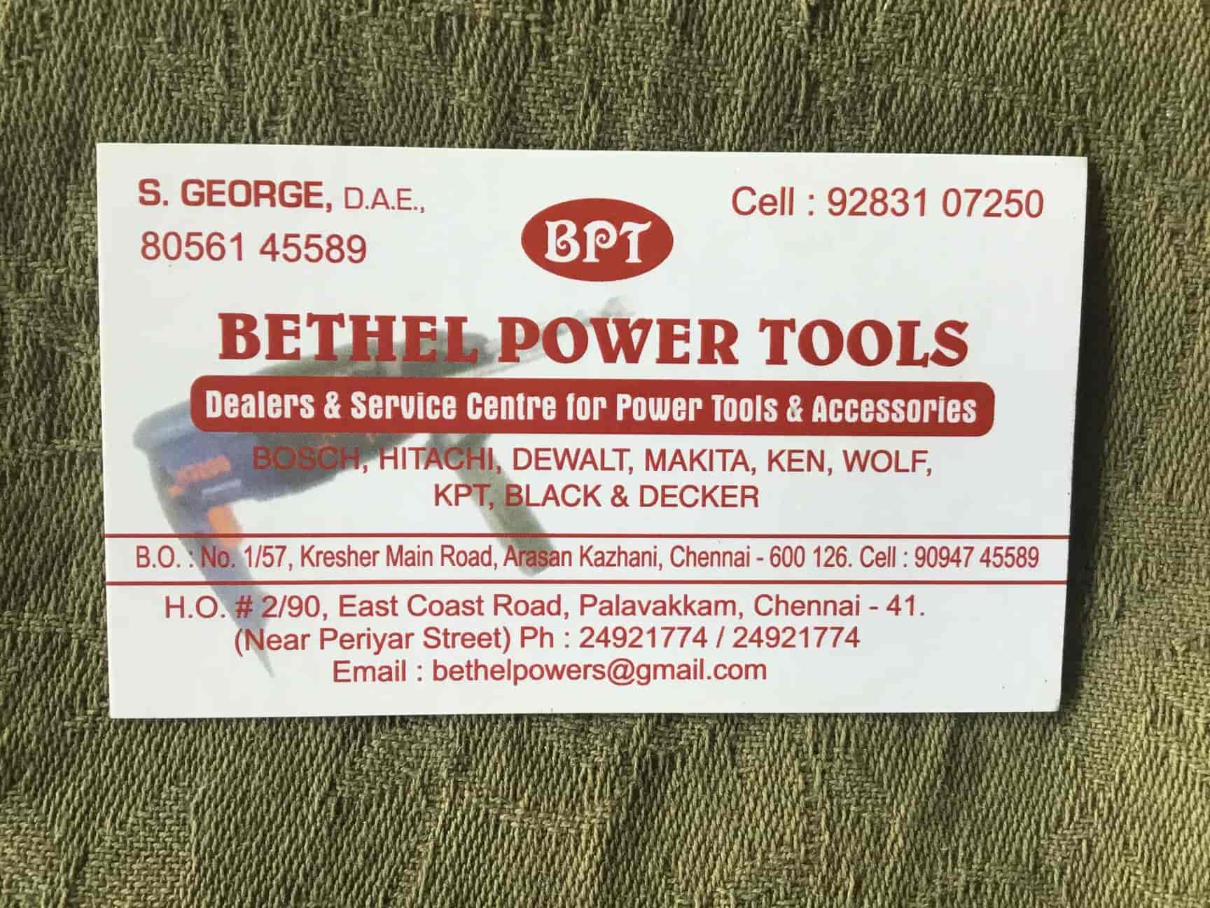 Bethel Power Tools in Palavakkam,Chennai Best Tool Dealers in Chennai