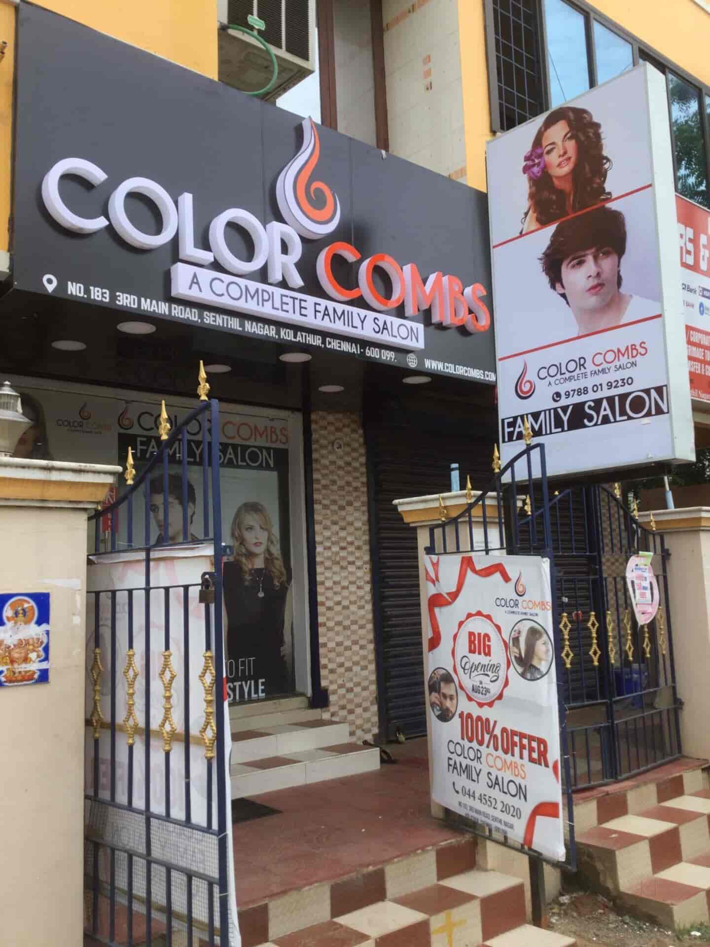 Color Combs Family Salon in Kolathur,Chennai Best Beauty Parlours in
