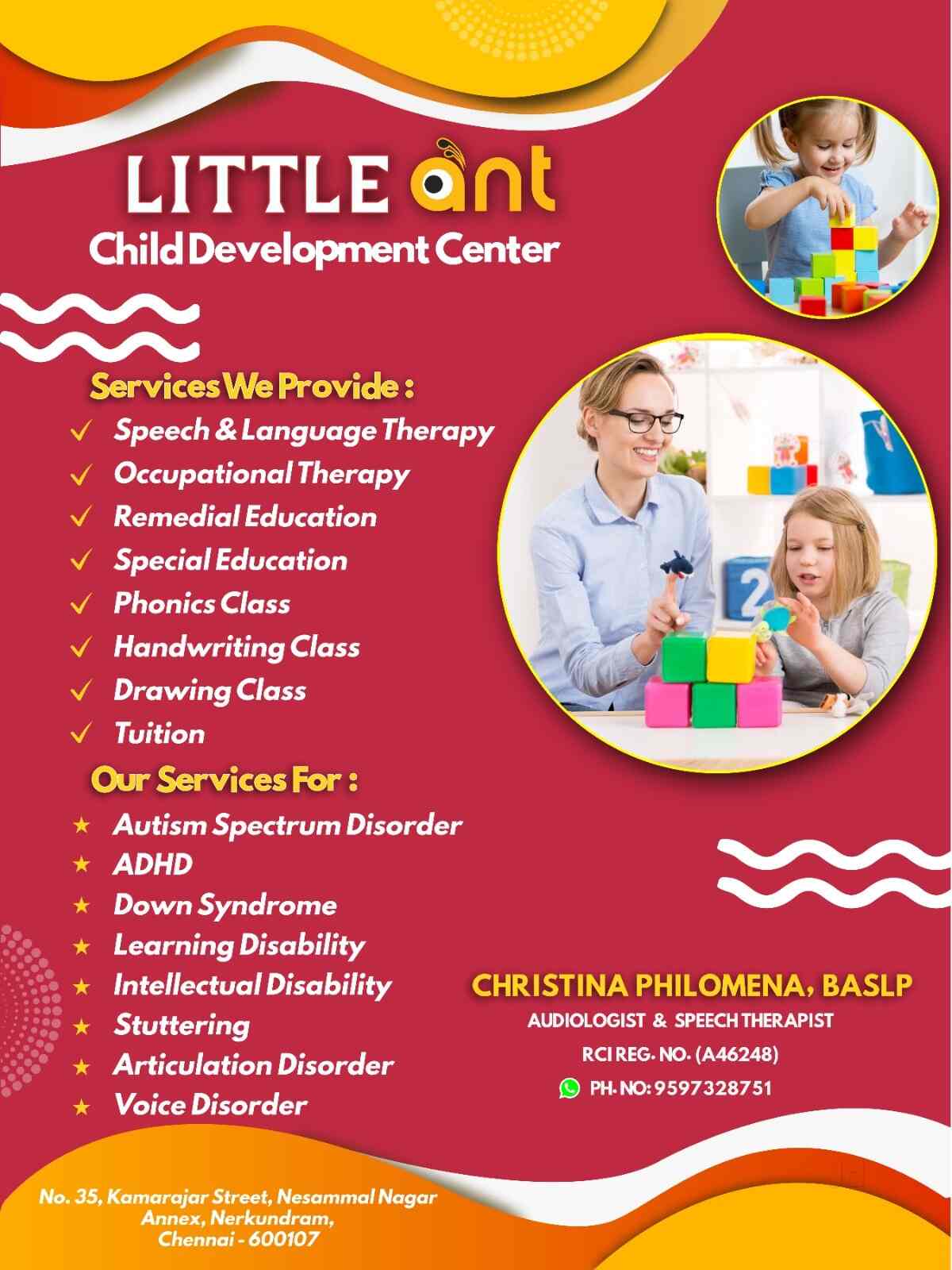 Little Ant Child Development Centre in NerkundramKoyambedu,Chennai