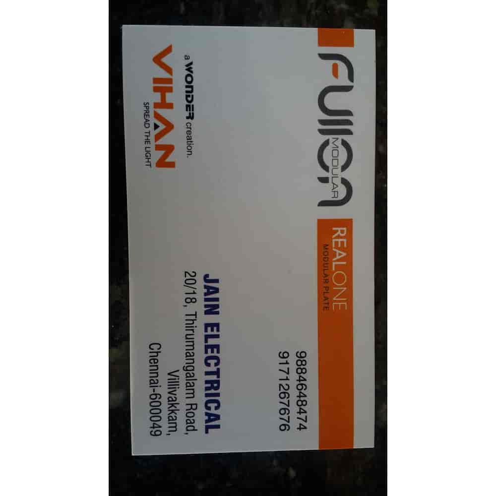 Jain Electrical in Villivakkam,Chennai Best Cable Dealers in Chennai