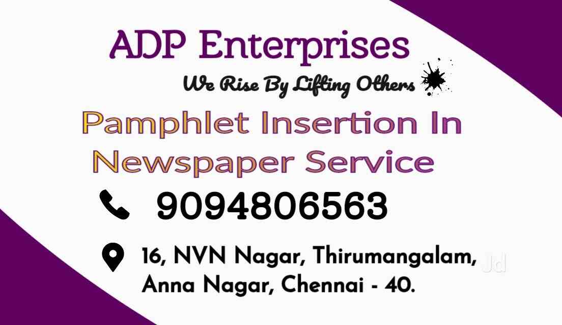 Top Pamphlet Distribution Services in Adambakkam Best Flyer