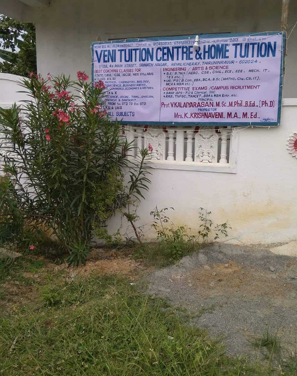 Veni Tuition Centre and Home Tuition in Choolai,Chennai - Best Home Tutors For Class I in ...