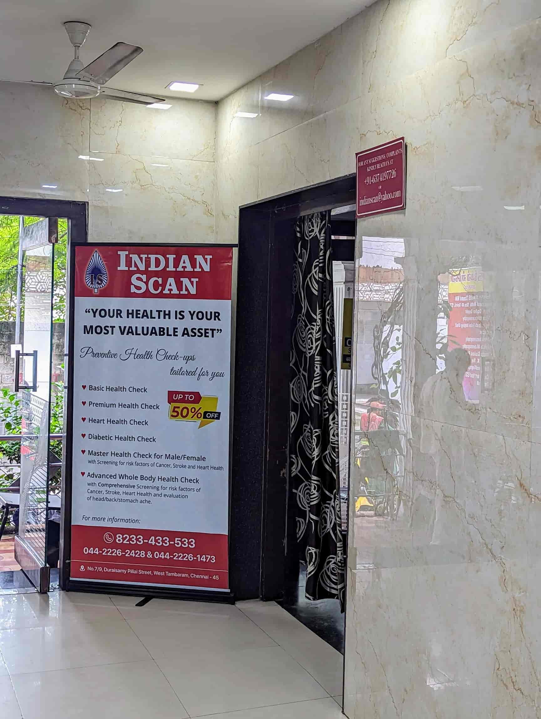 Indian Scan in Tambaram West,Chennai Best Diagnostic Centres in