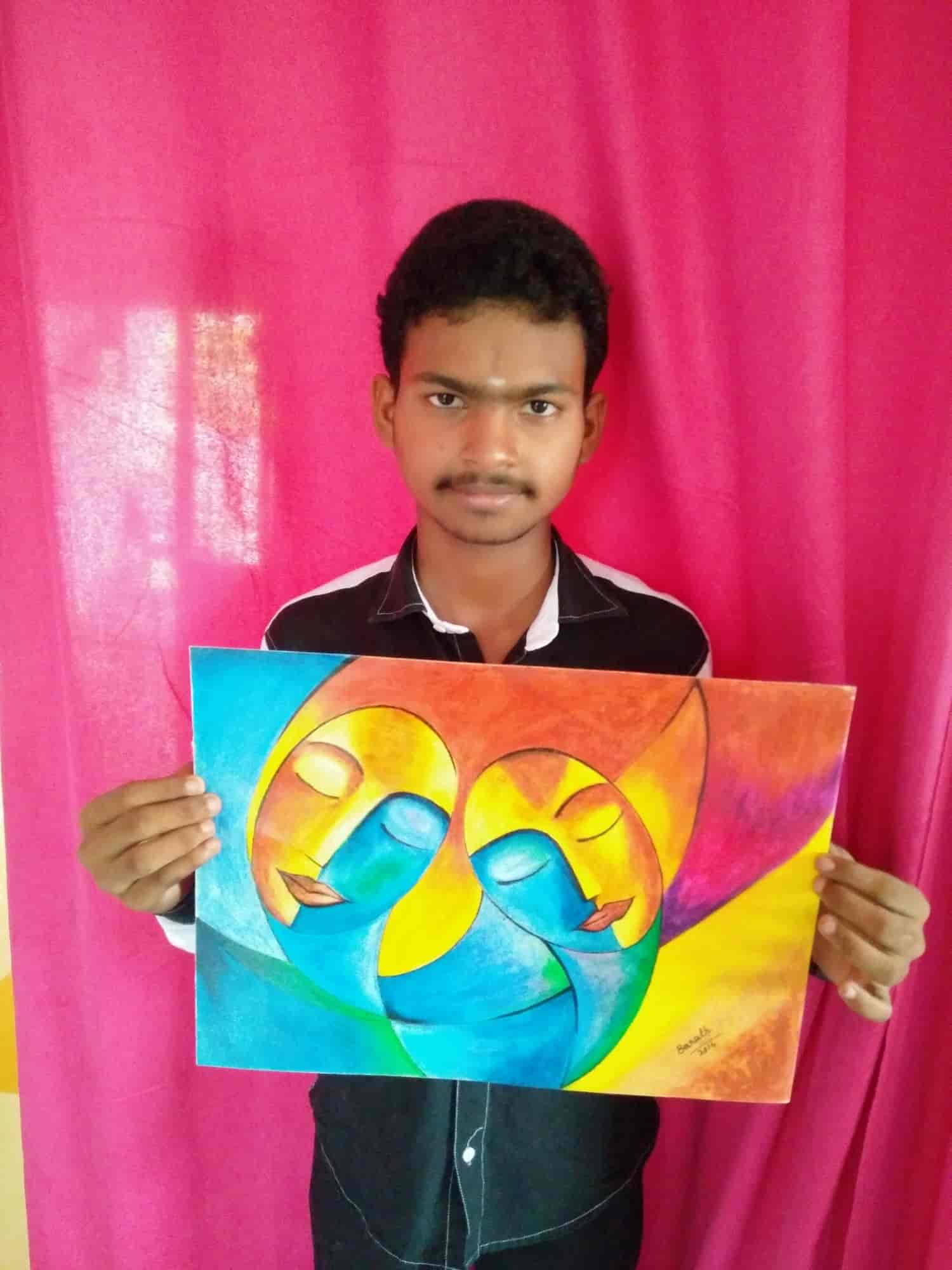 San Oviyam Institute Of Fine Arts in Padappai,Chennai Best Pot Painting Classes in Chennai