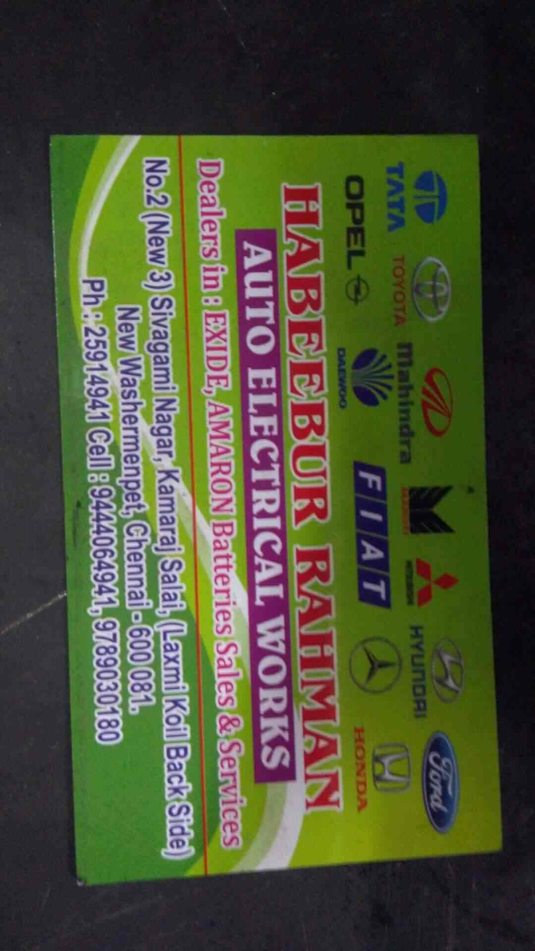 Top Automobile Electrical Works in Adyar Best Vehicle Electrical Job