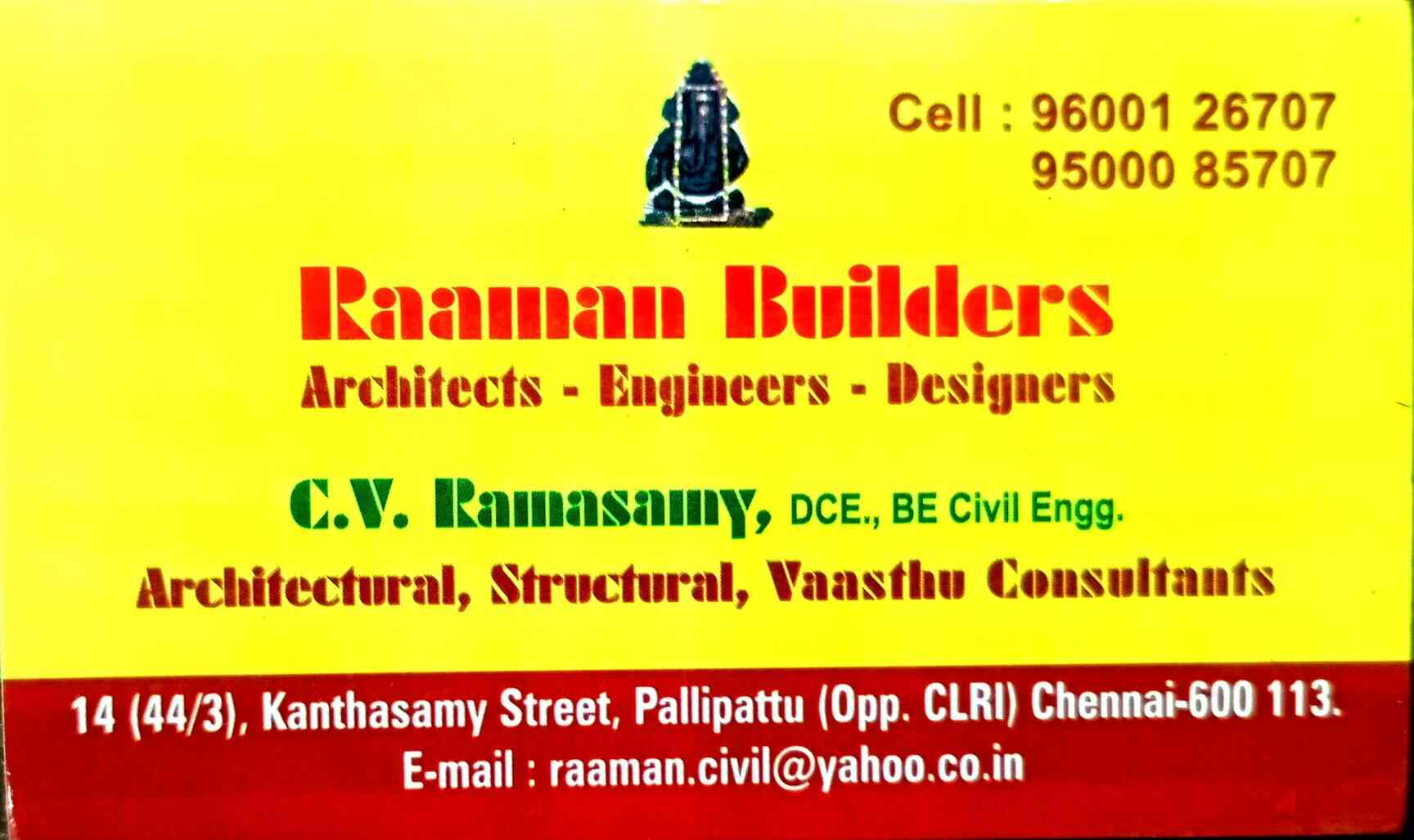Catalogue Raaman Builders in Pallipattutharamani , Chennai Justdial
