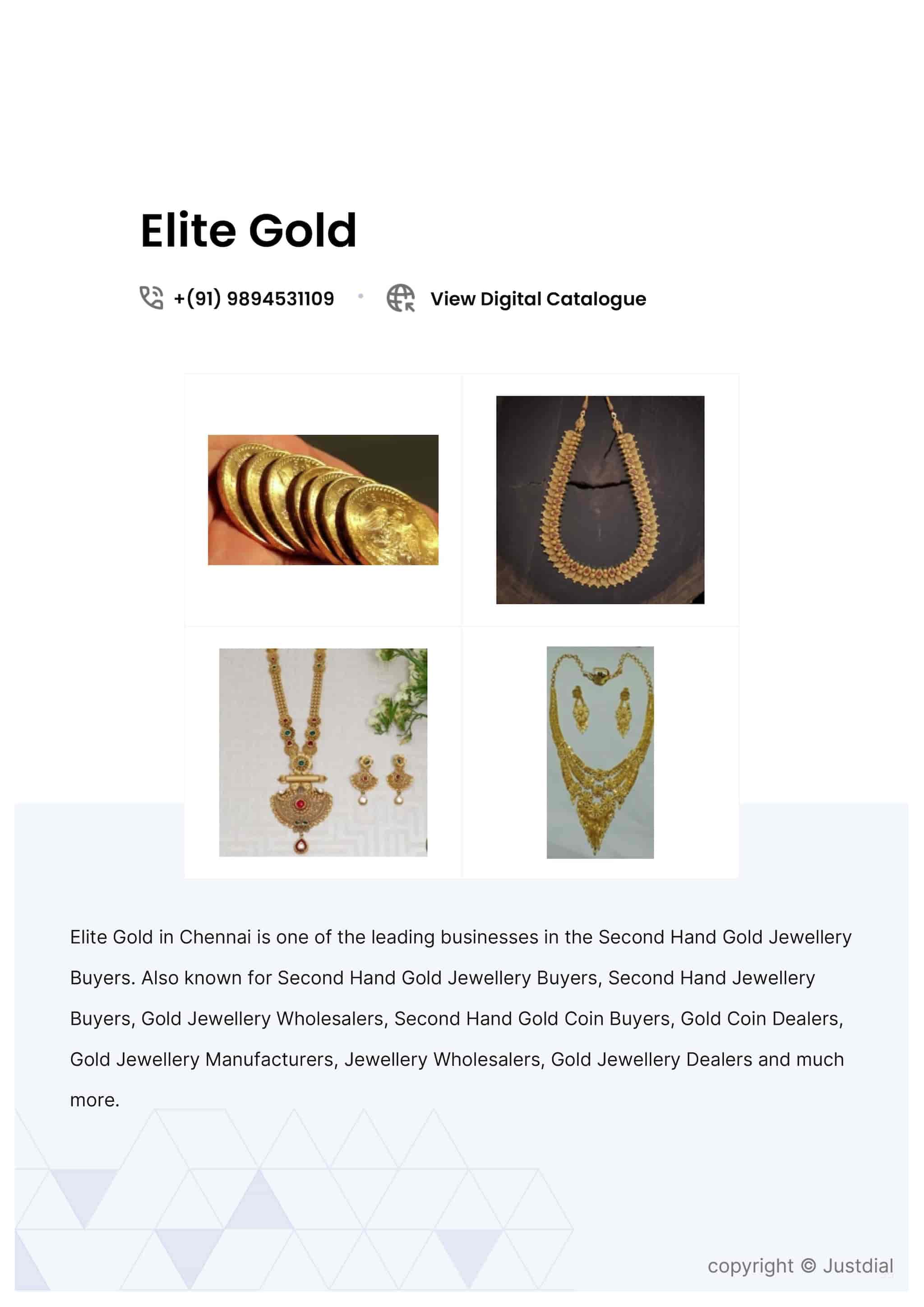 Second Hand Gold Coin in Chennai at ₹ 4,000 ₹ 5,500 Gm by