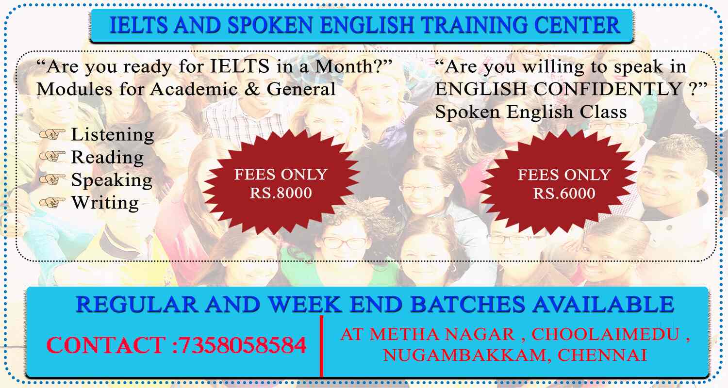 Ielts And Spoken English Center in Choolaimedu,Chennai - Best Language ...