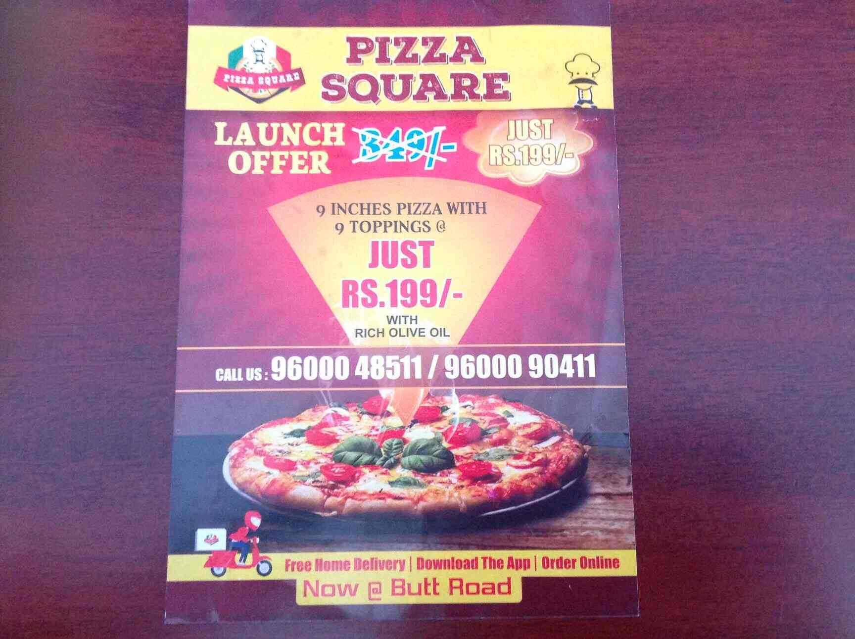Square Pizza in West Mambalam, Chennai Pizza Menu Justdial