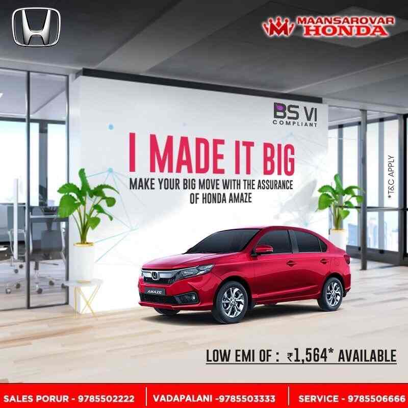 Maansarovar Honda in Porur,Chennai Best Car Dealers in Chennai Justdial